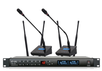 一拖二無線鵝頸會議麥克風  PWG-1200