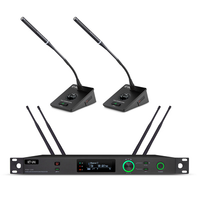 真分集一拖二无线长杆坐席话筒 &nbsp;PSW-1200