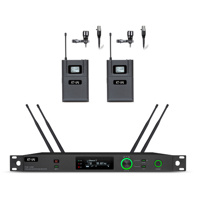 真分集一拖二无线领夹话筒 &nbsp;PSW-1200C