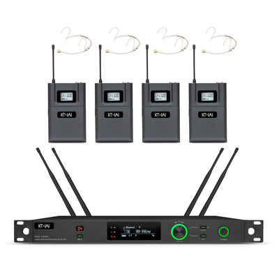 真分集一拖四无线头戴话筒 &nbsp;PSW-1400W