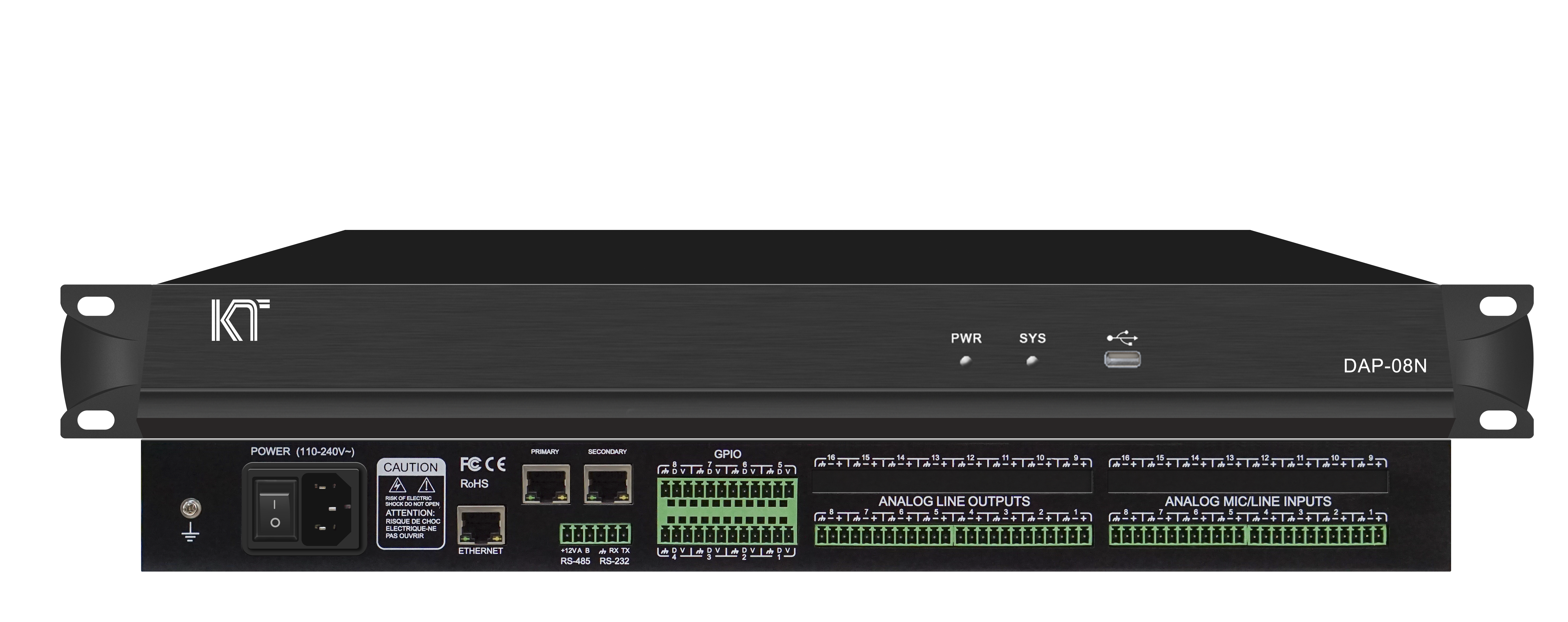 数字音频处理器(fbs aec afc) dap-08n